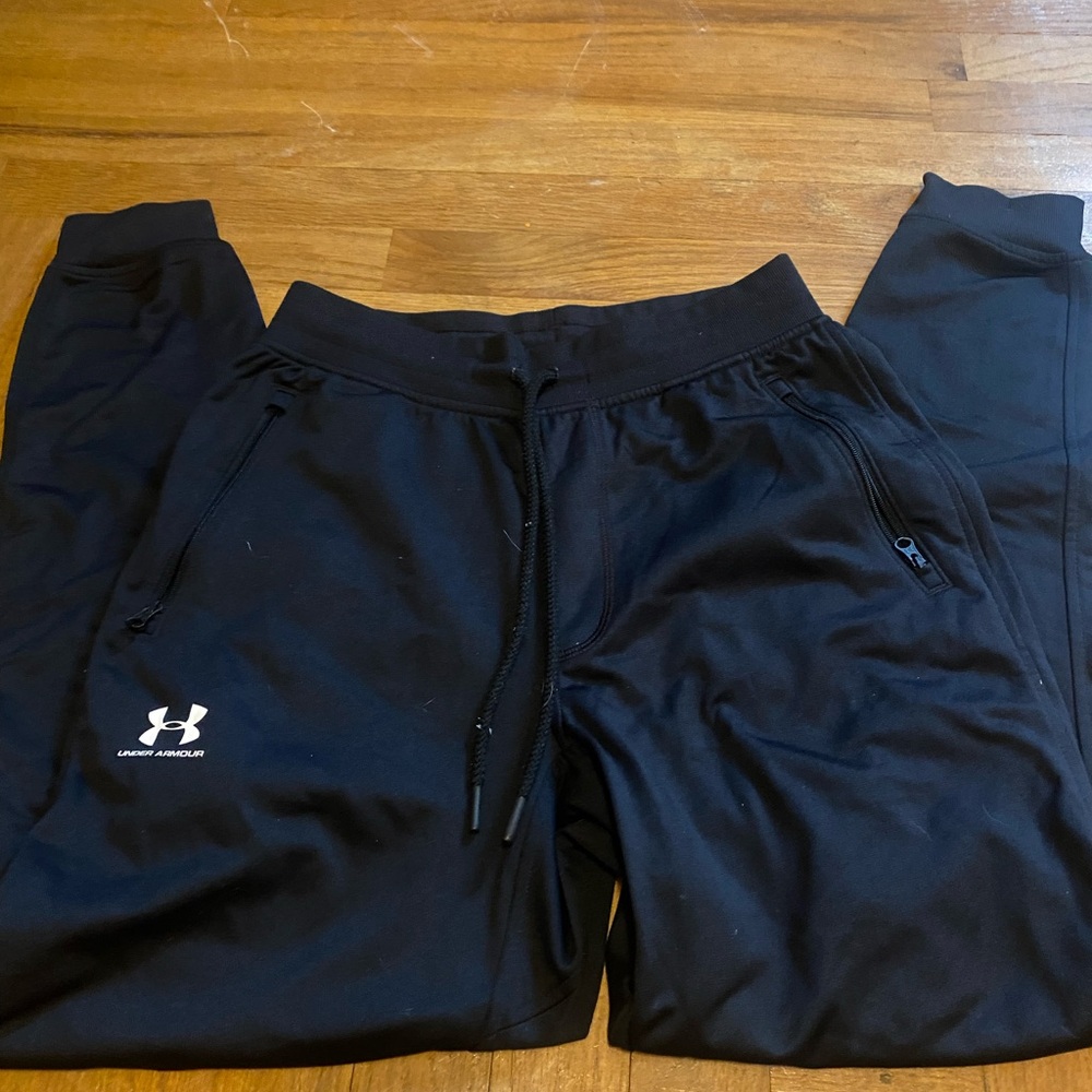 Black adidas joggers